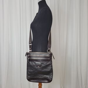 TUMI Leather Crossbody Bag
